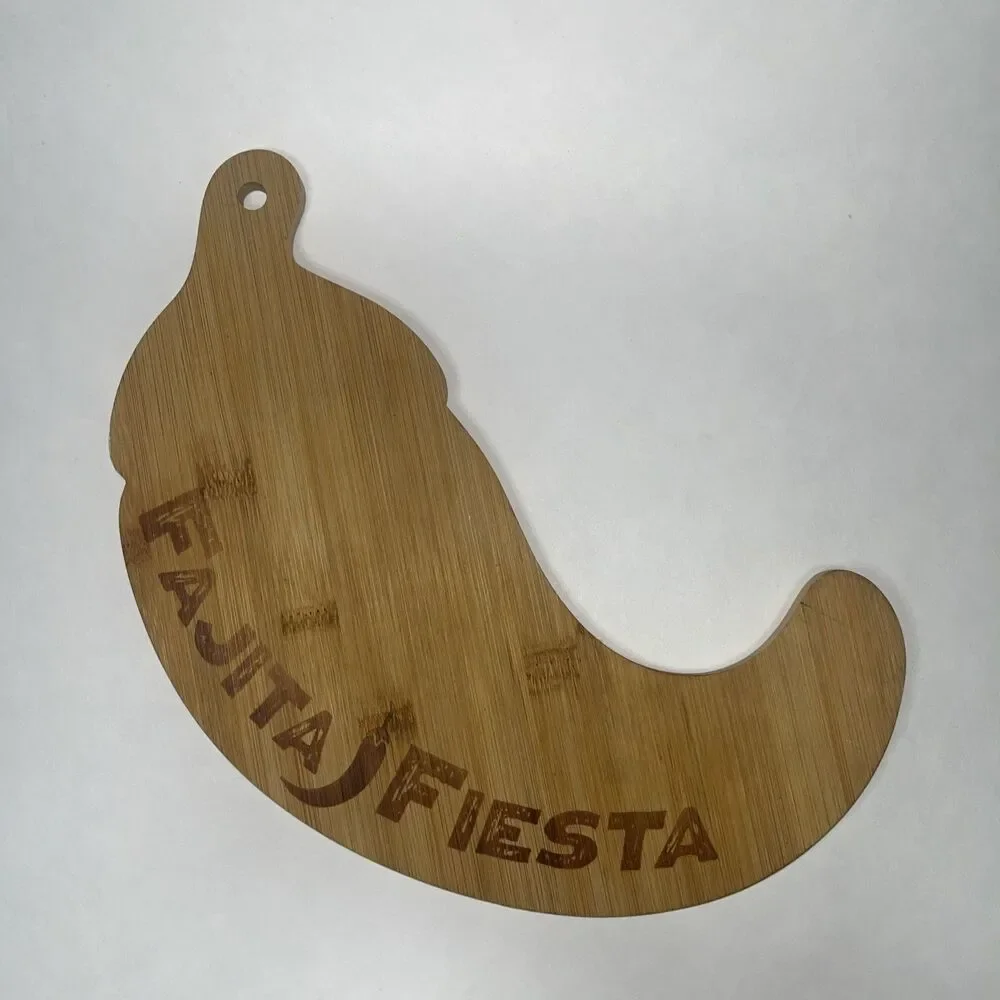 Fajita Fiesta Wood Chopping And Serving Board, Pepper Shape